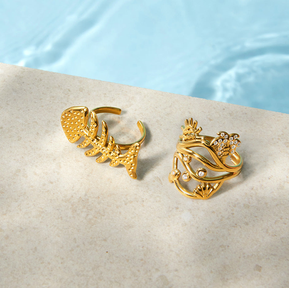 J&D  Sun Coconut Tree Fish Shell Inlaid