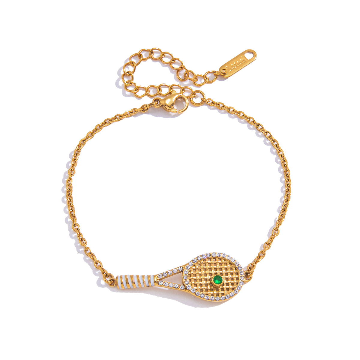 J&D  Racquet Pendant Bracelet Set