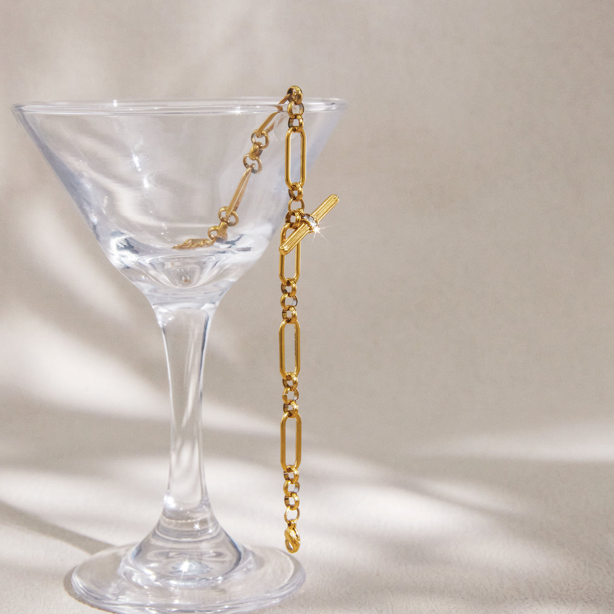 J&D  Chunky Paperclip Link Chain Bracelet