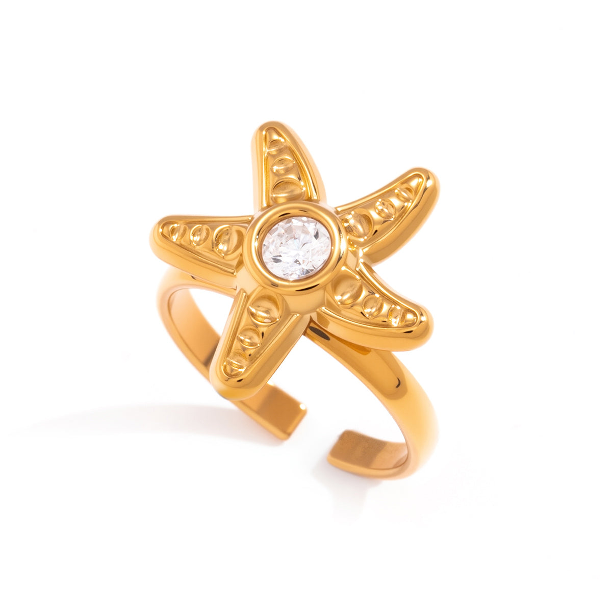 J&D Inlaid Sea Animal Open Band Tarnish