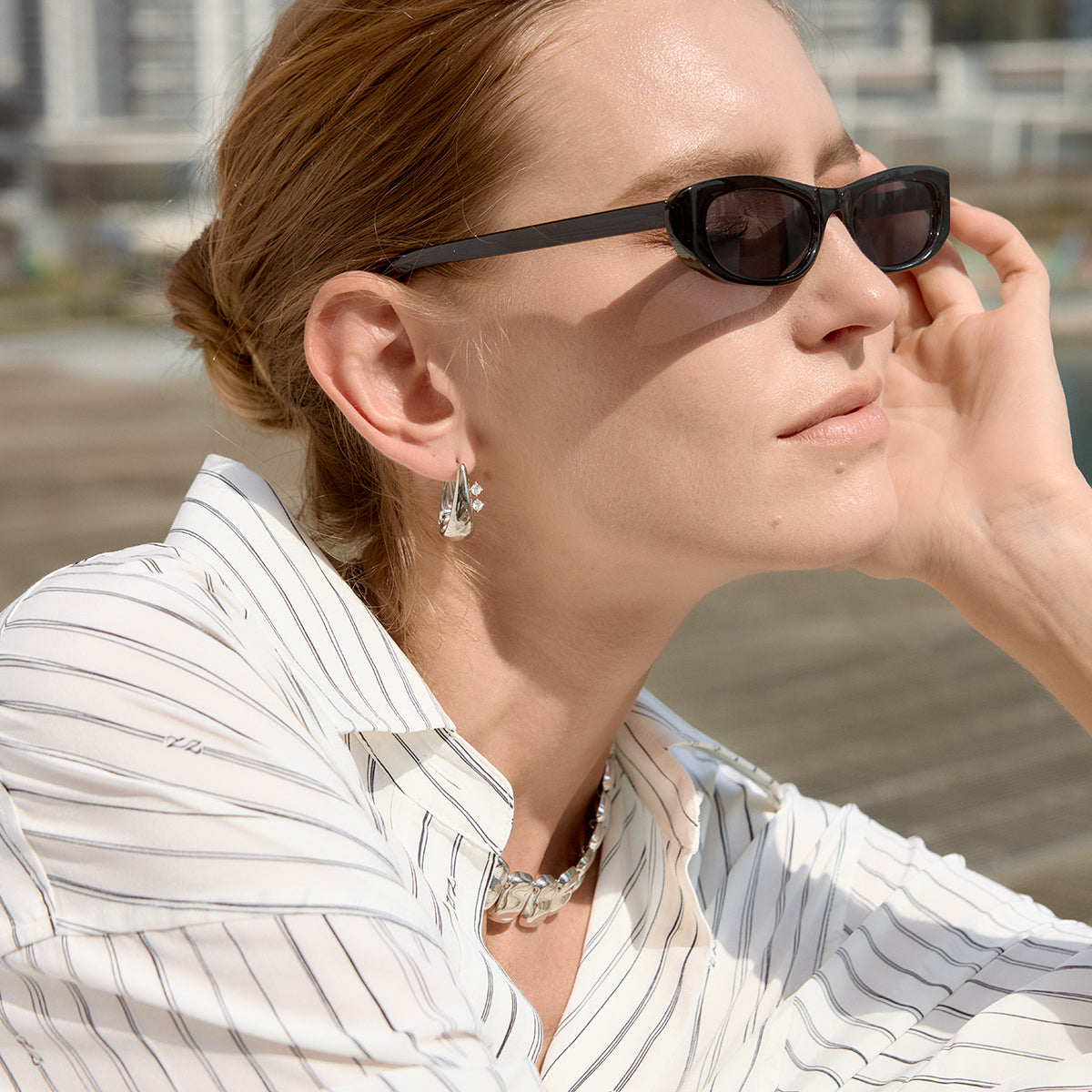 J&D  Hoop Earrings Daily Wearing Stacking Jewelry
