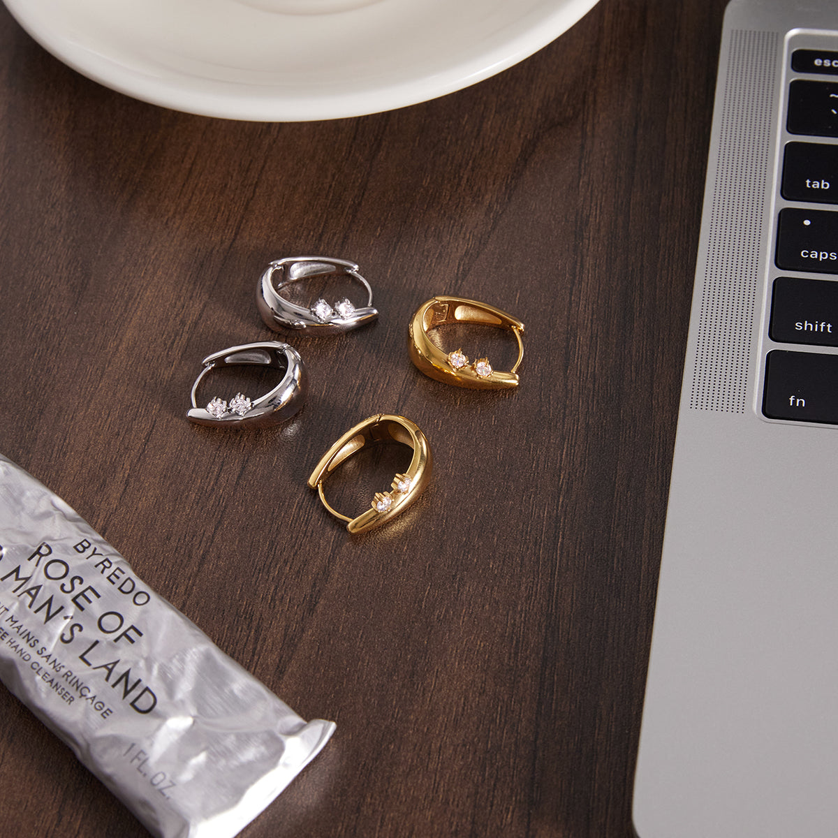 J&D  Hoop Earrings Daily Wearing Stacking Jewelry