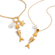 J&D  Freshwater Pearl Fishbone Starfish