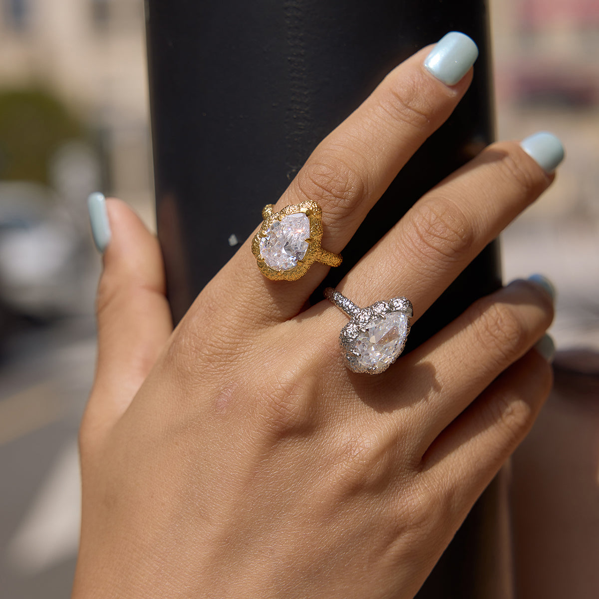 J&D  Matte Gold Finish Sparkling