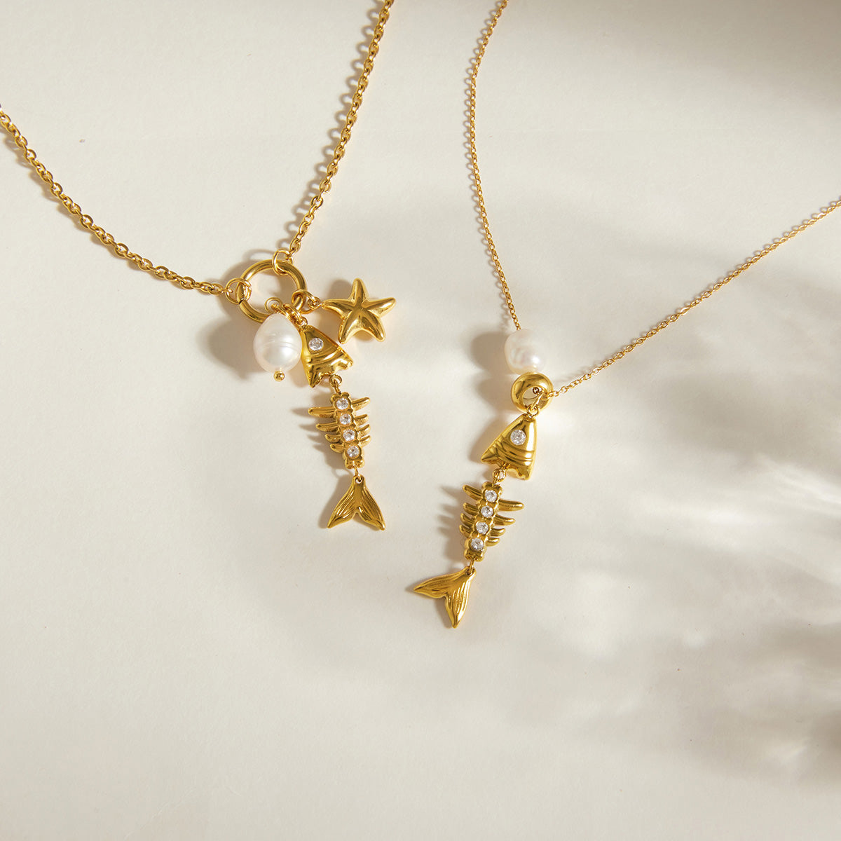 J&D  Freshwater Pearl Fishbone Starfish