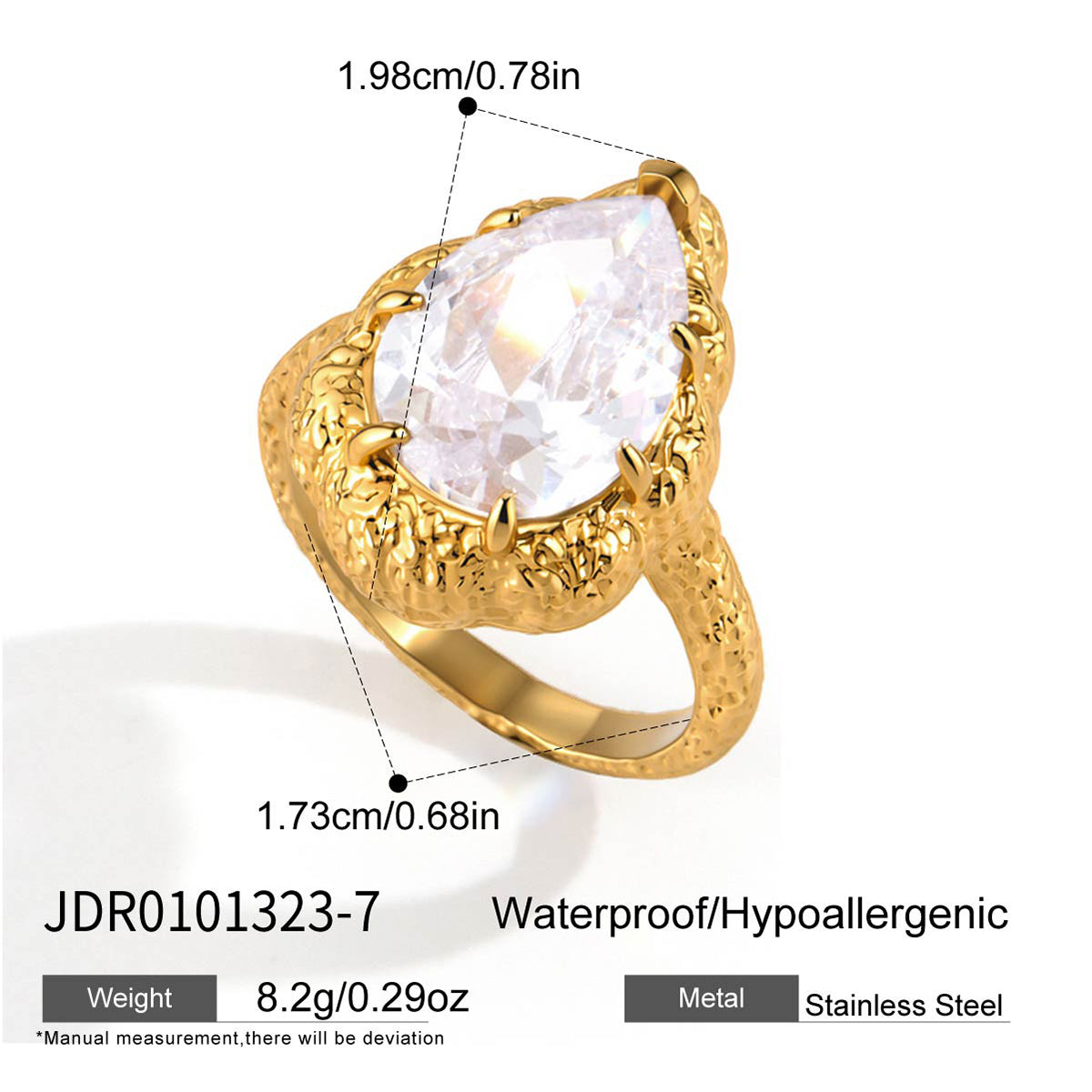 J&D  Matte Gold Finish Sparkling