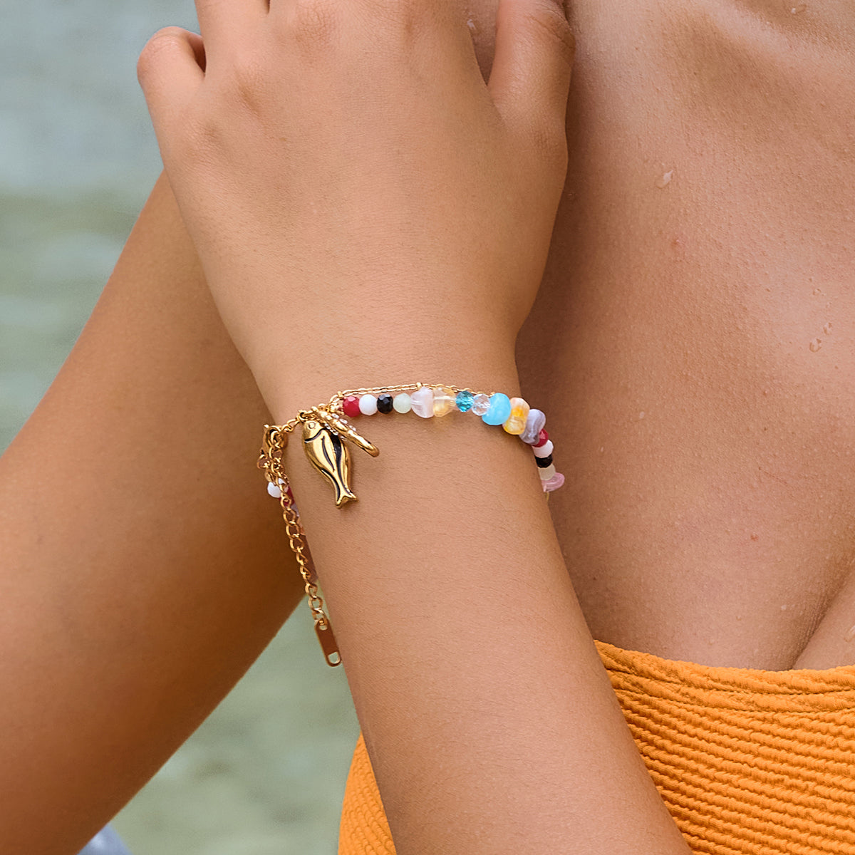 J&D  Layered Bracelet Seahorse Fish