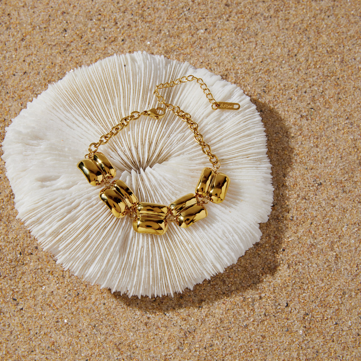 J&D Double-Layer Wide Face Bracelets