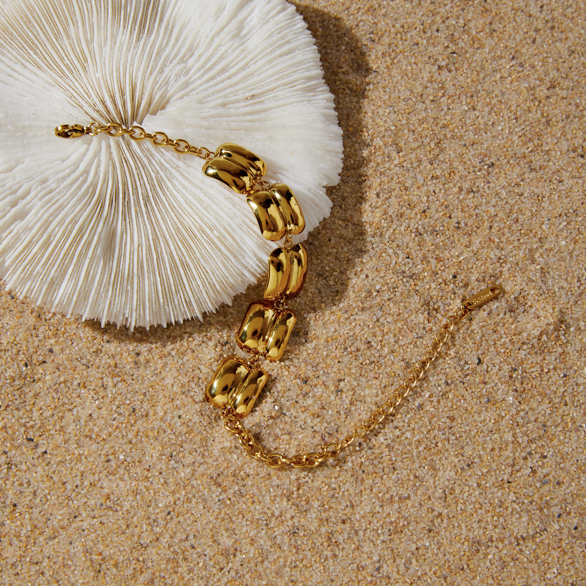 J&D Double-Layer Wide Face Bracelets