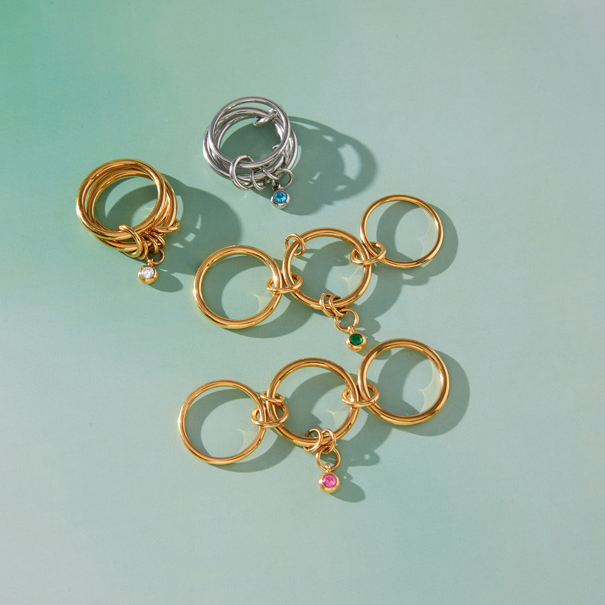 J&D  Multi Layer Stackable Ring