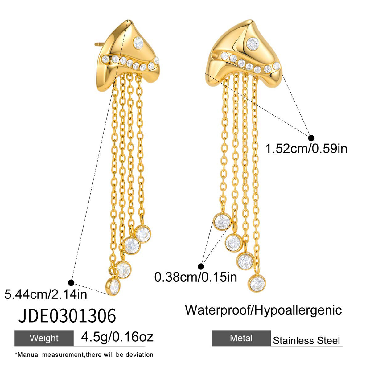 JD  Tropical Fish Earring Long