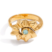 J&D    Blue Water Drop Conch Shell