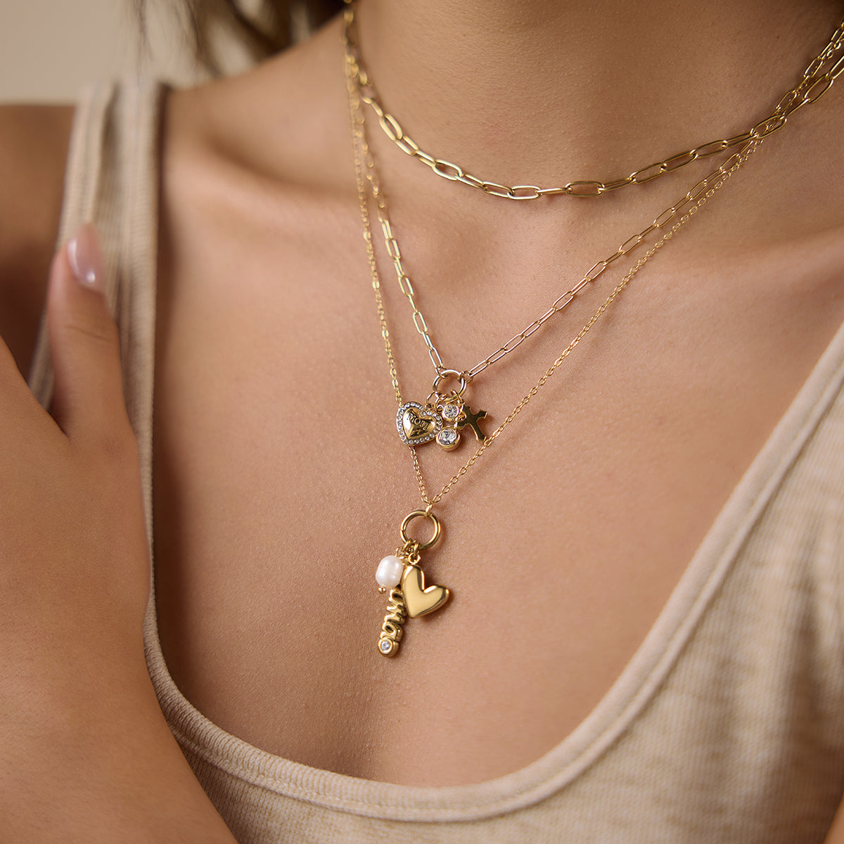 J&D  Freshwater Pearl and MAMA Heart