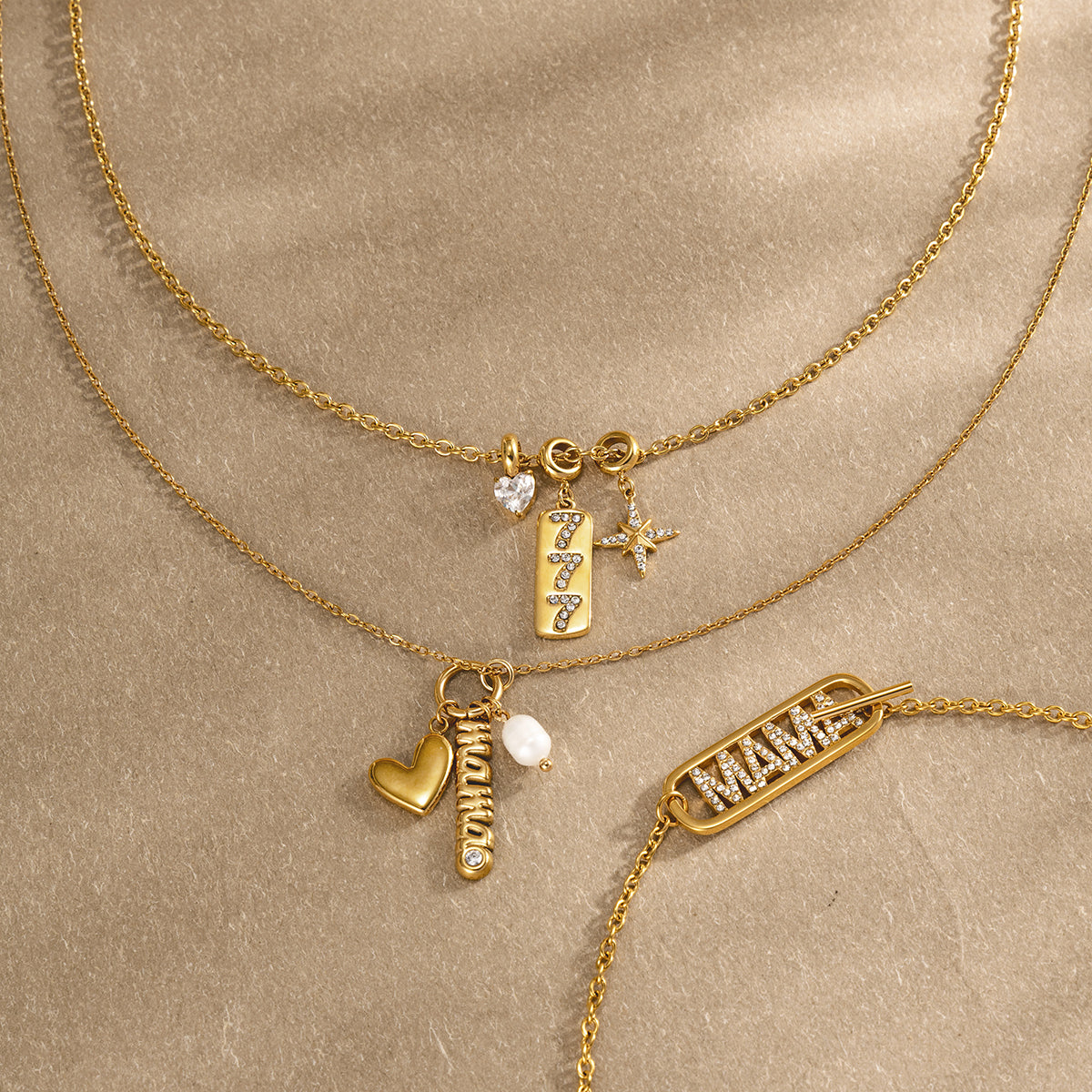 J&D  Freshwater Pearl and MAMA Heart