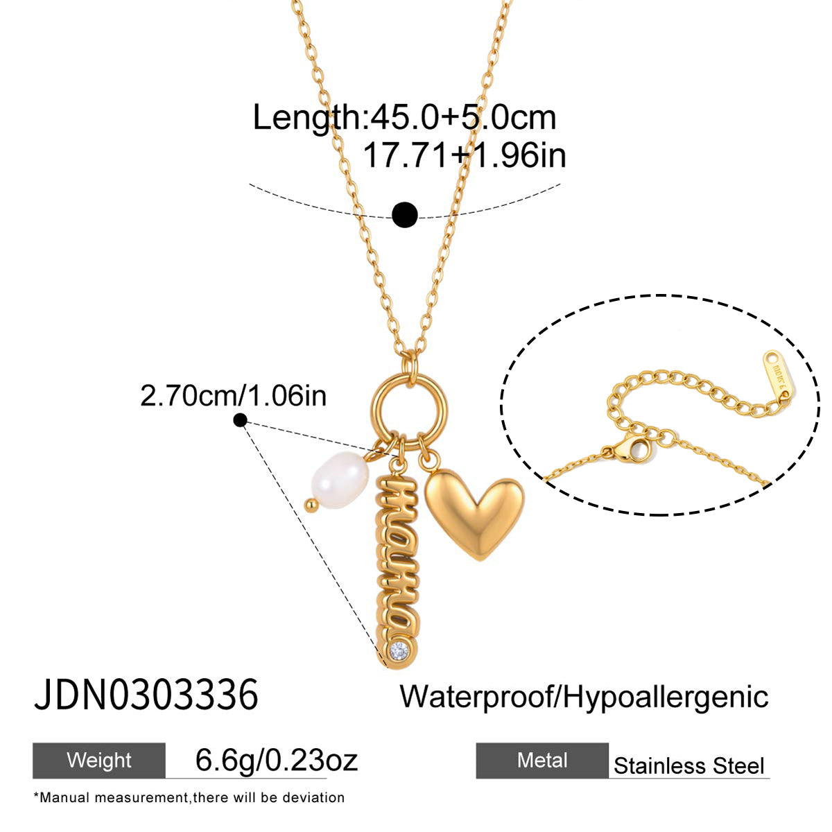 J&D  Freshwater Pearl and MAMA Heart