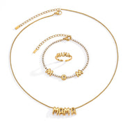 J&D  Zircon Bubble Letter MAMA Necklace for Mother's Day