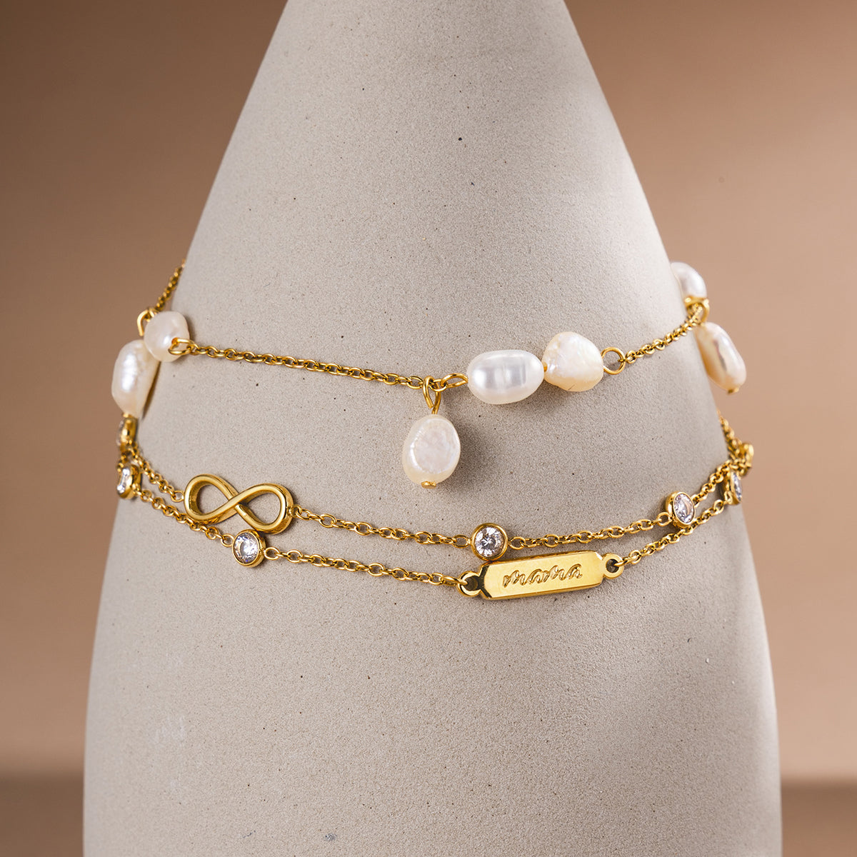 J&D  Freshwater Pearl Bracelet