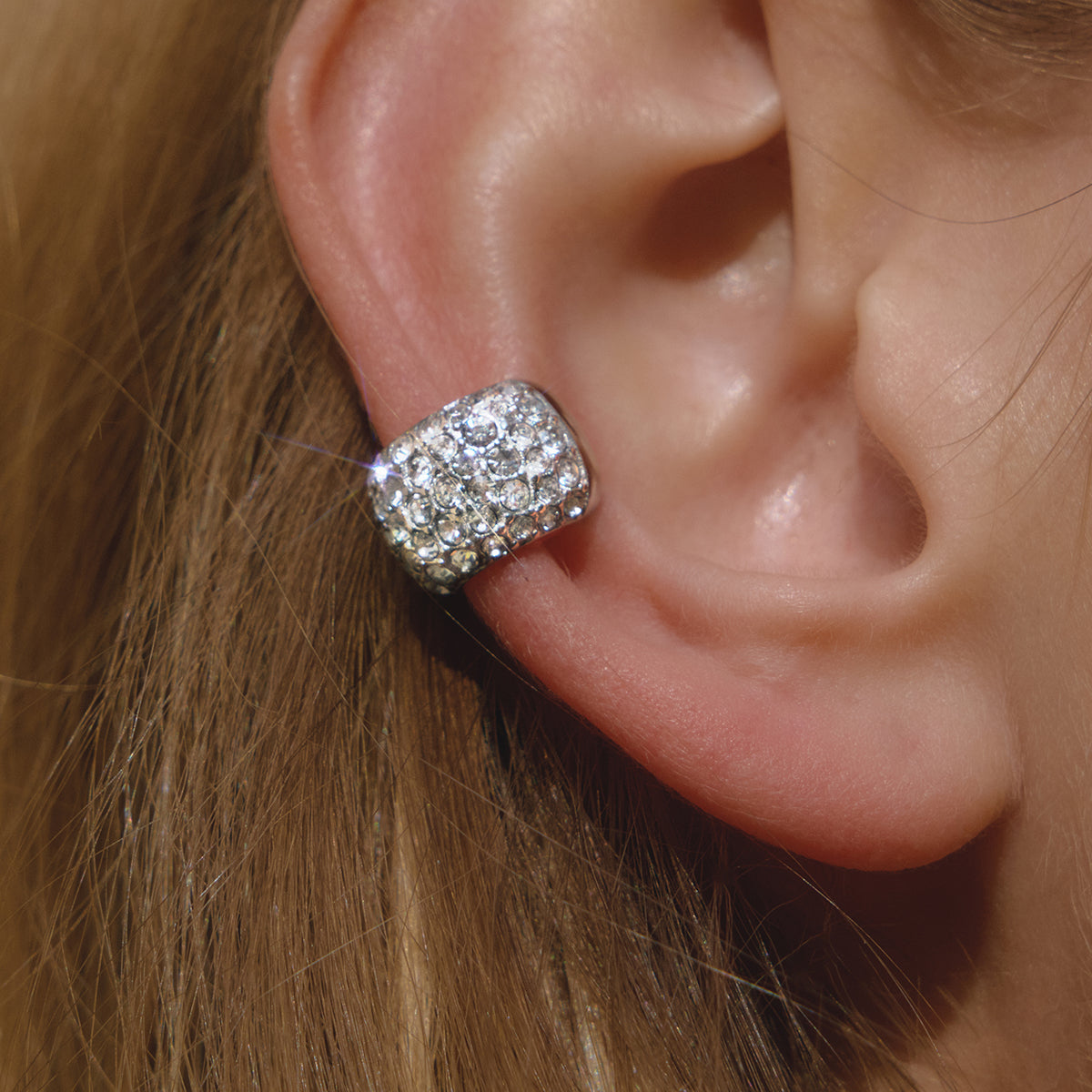 J&D  Silver Tone Wide Domed