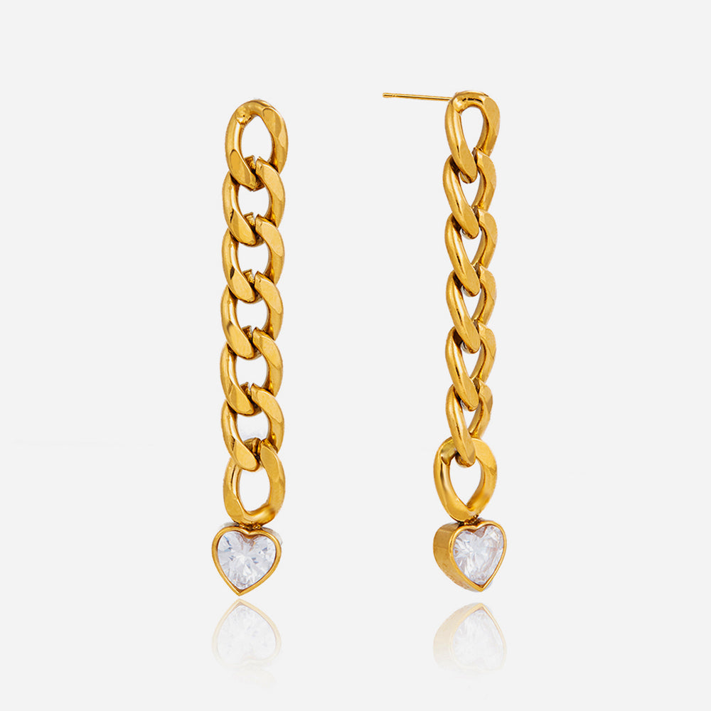 J&D  Earrings Classic Teardrop-shaped Cubic
