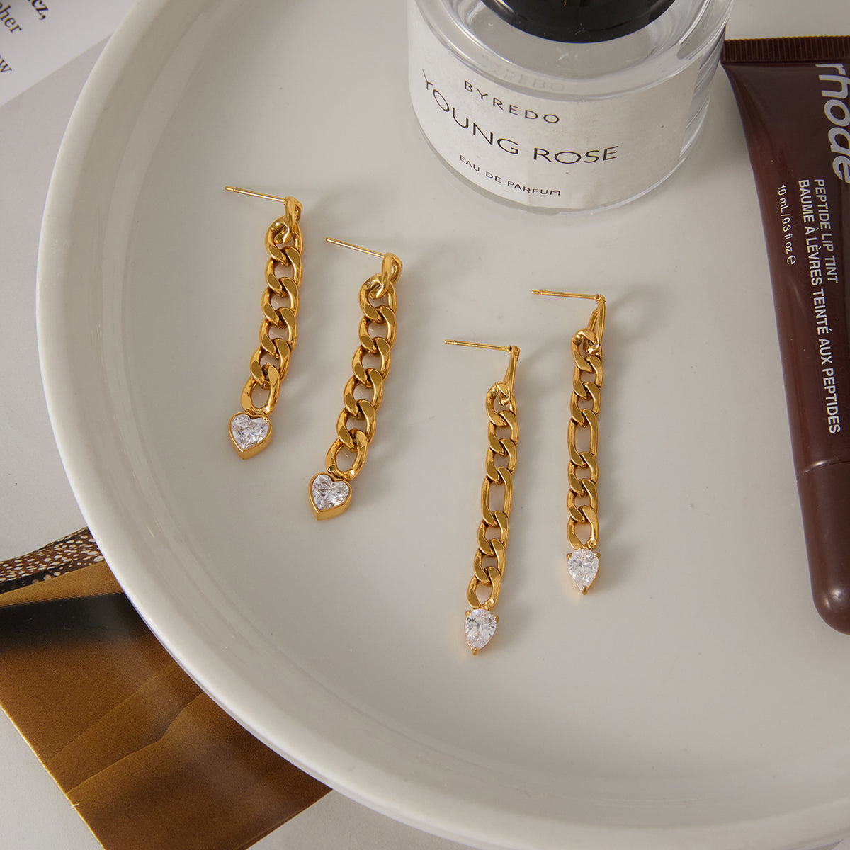 J&D  Earrings Classic Teardrop-shaped Cubic