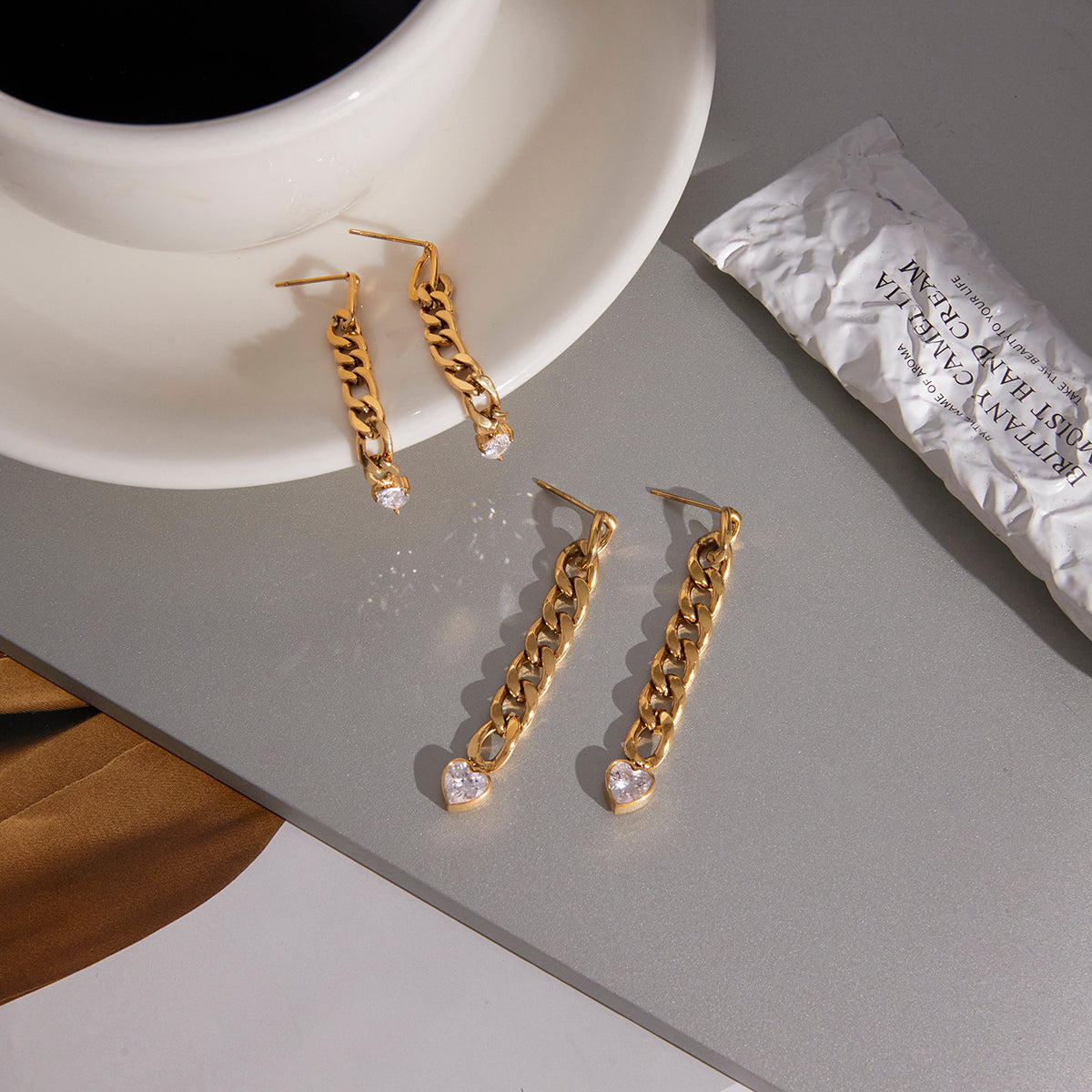 J&D  Earrings Classic Teardrop-shaped Cubic