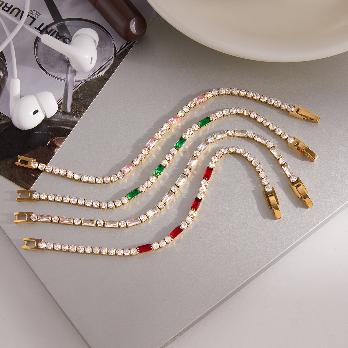 J&D  Chain Bracelet Colorful