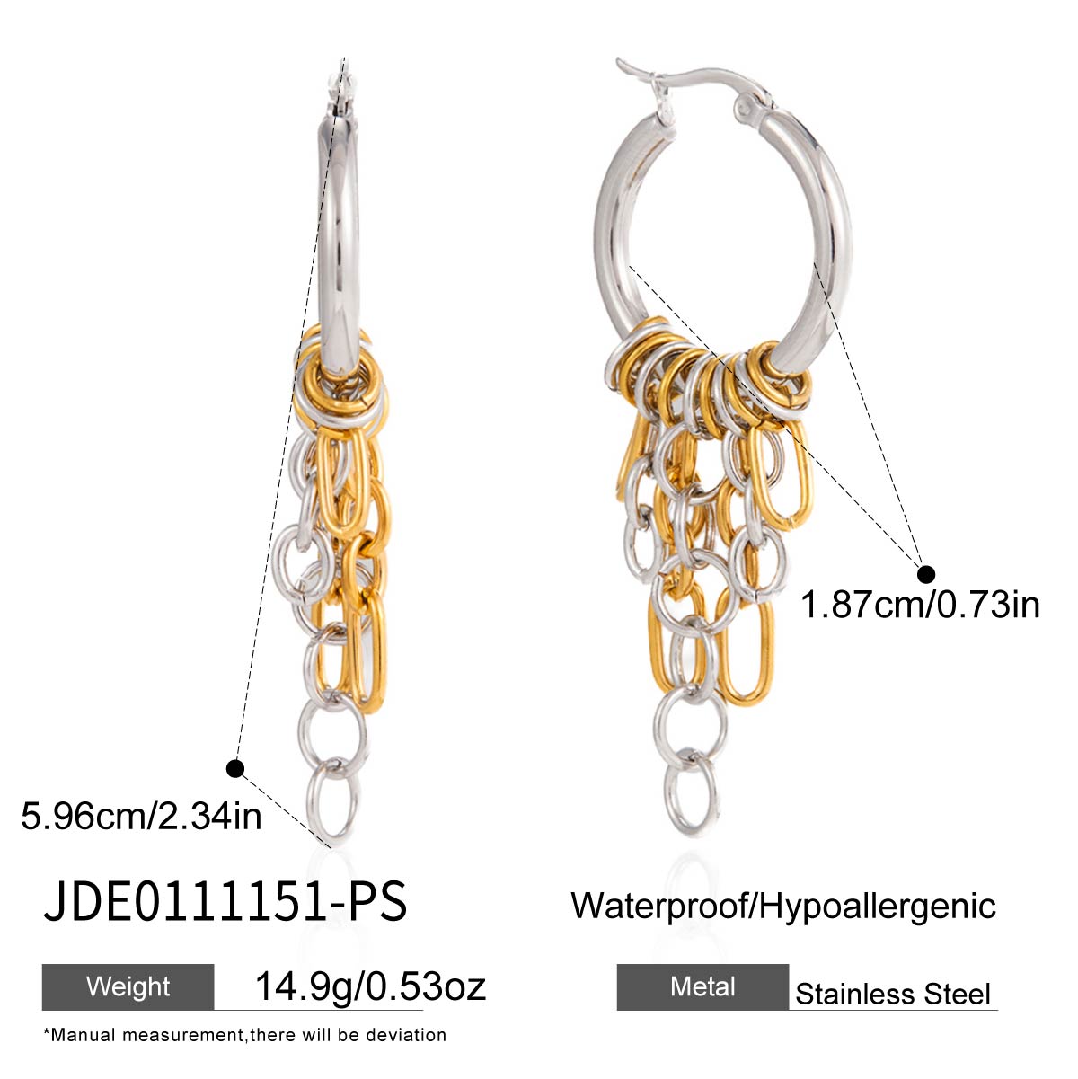 J&D  Earrings Classic Minimalist Design