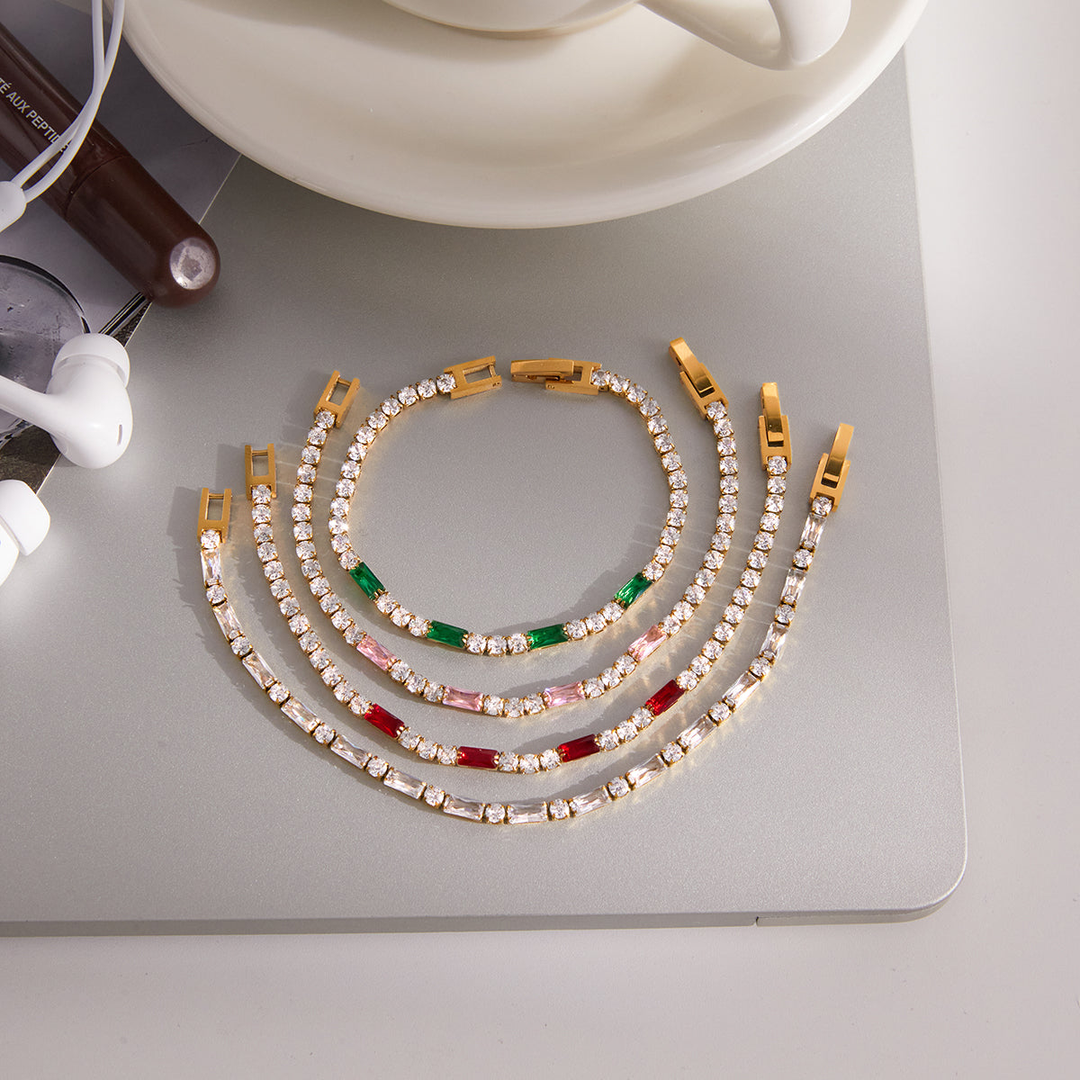 J&D  Chain Bracelet Colorful