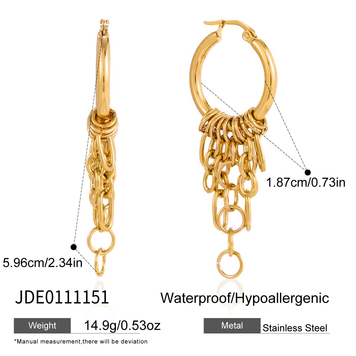 J&D  Earrings Classic Minimalist Design