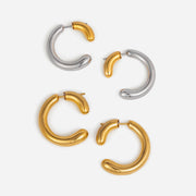 J&D  Two Tone Gold and Silver 360 Front Back
