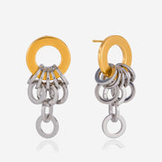 J&D   Loop Tassel Earrings Modern Minimalist