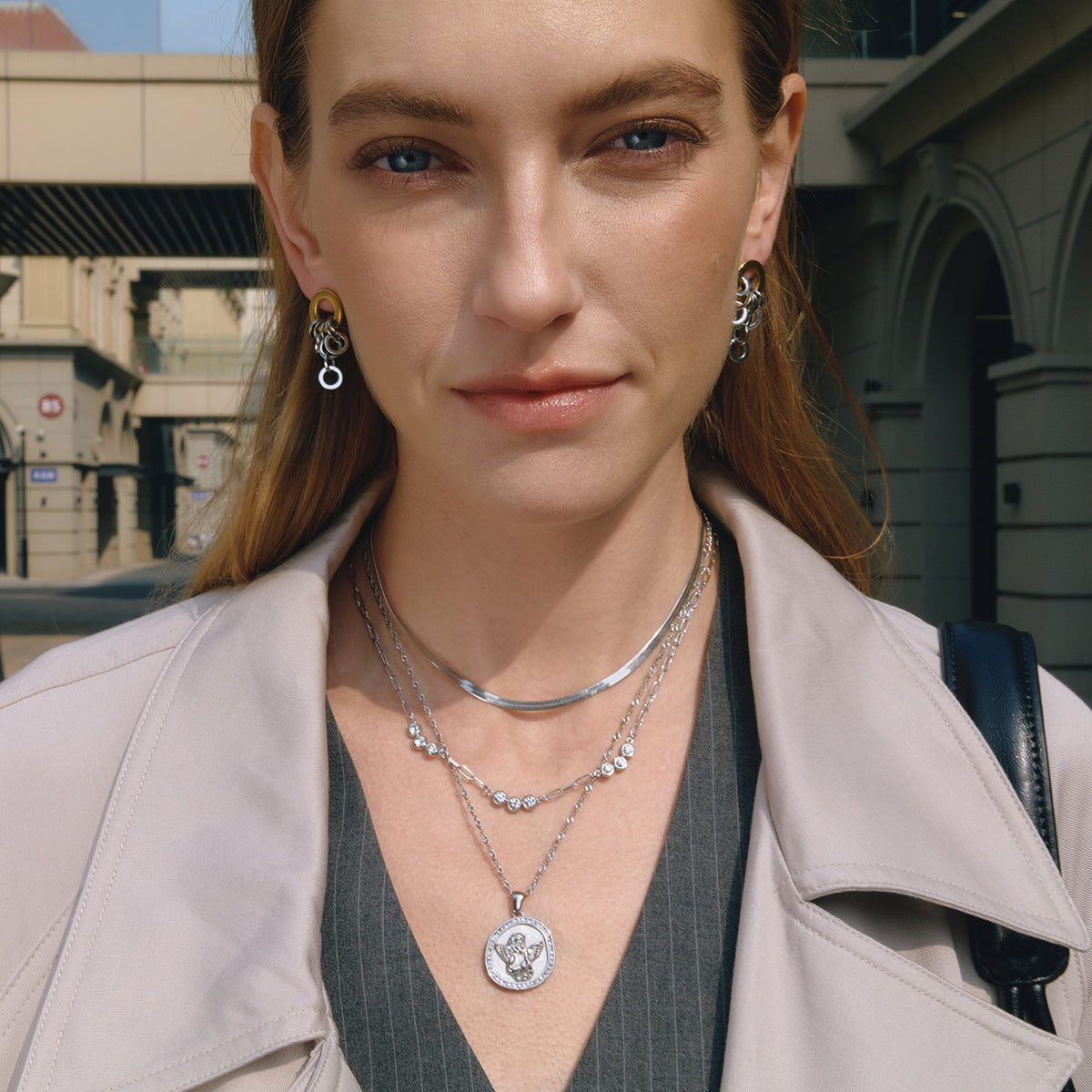 J&D   Loop Tassel Earrings Modern Minimalist