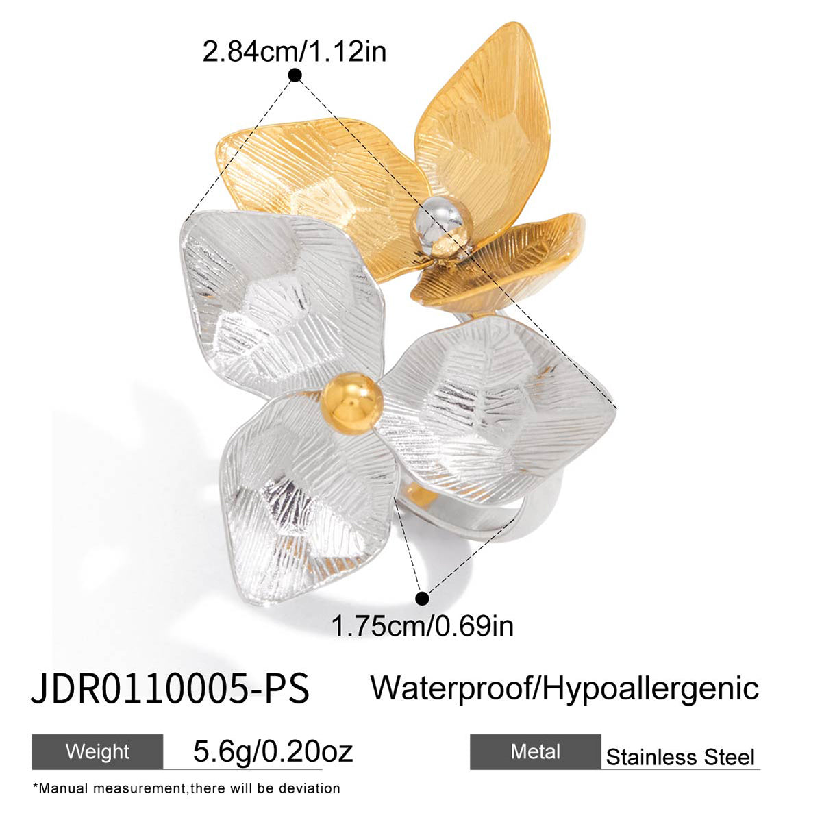 J&D  Chunky Opening Rings Party Prom