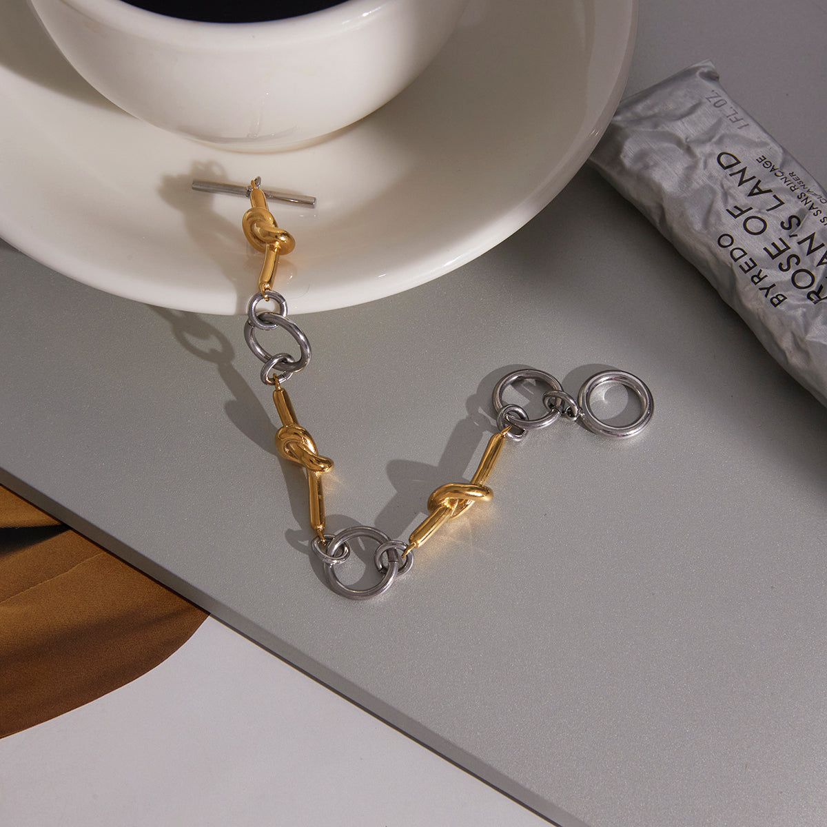 J&D   Statement Heart Knot OT Buckle Bracelet
