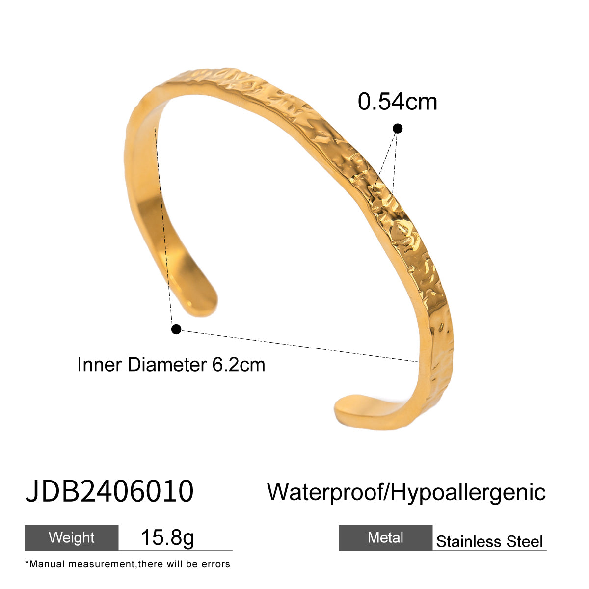 J&D   Statement Heart Knot OT Buckle Bracelet