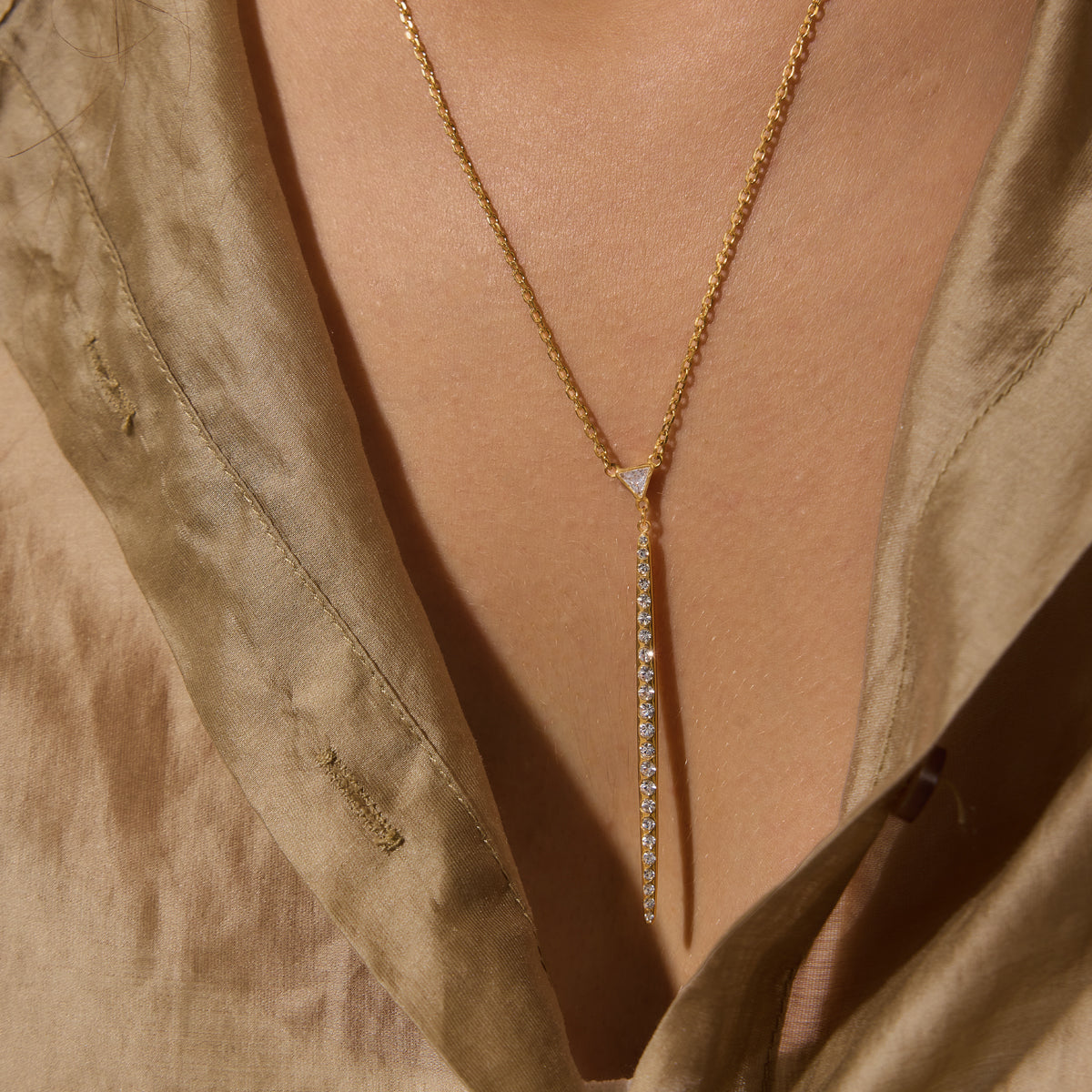 Triangle Tie Shaped