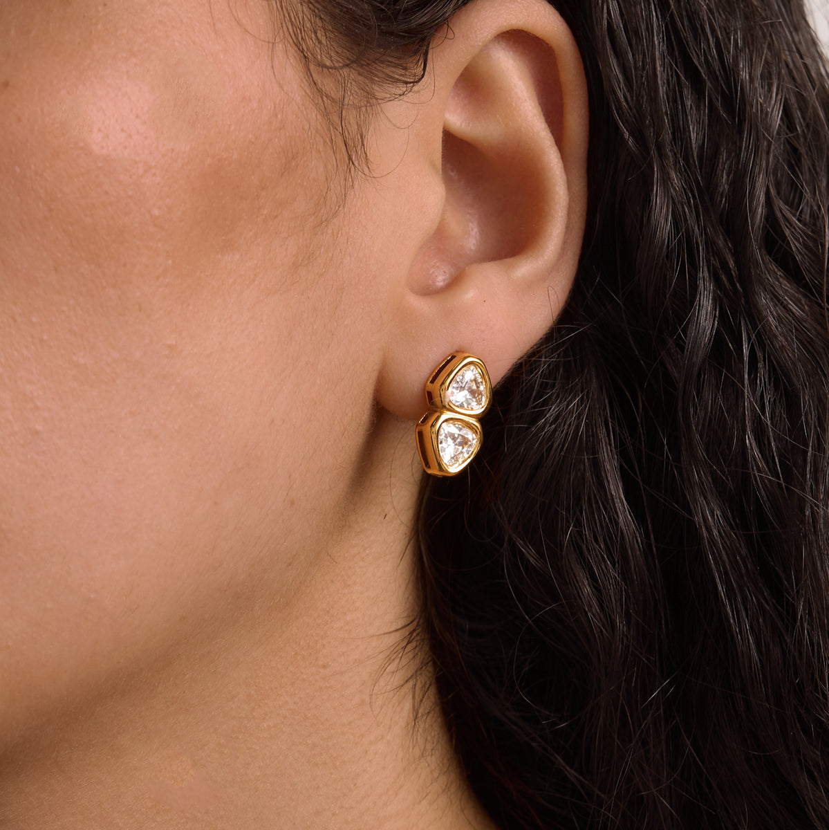 Earrings Round Oval