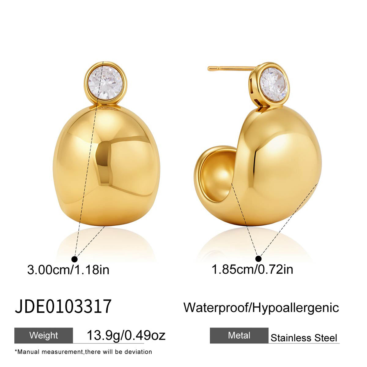 Zircon Chubby C-Shaped