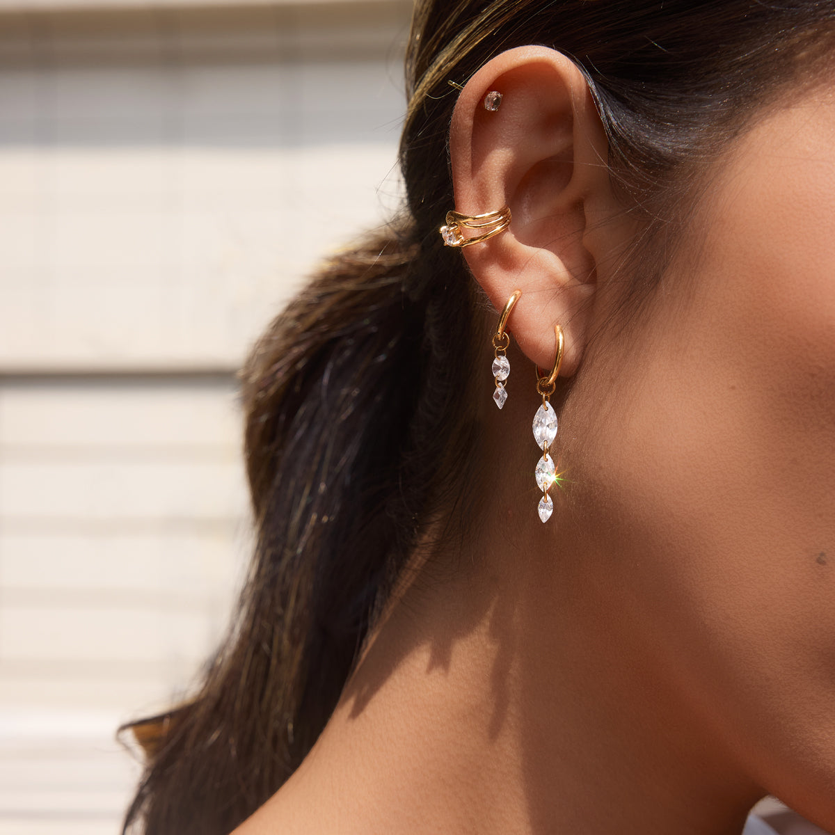 Ear Cuff Classic Zircon Line