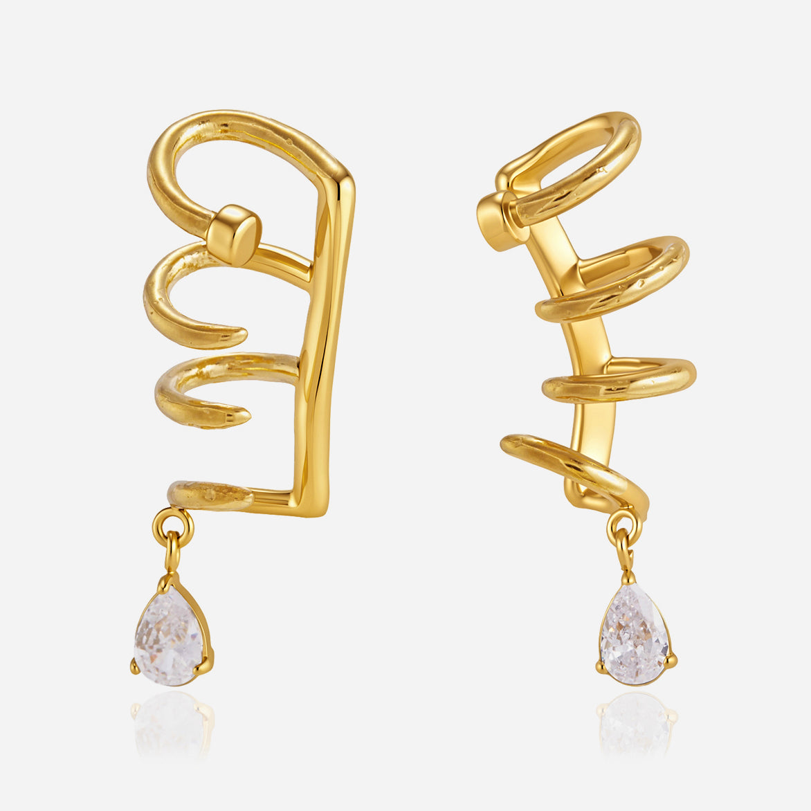 Teardrop-shaped