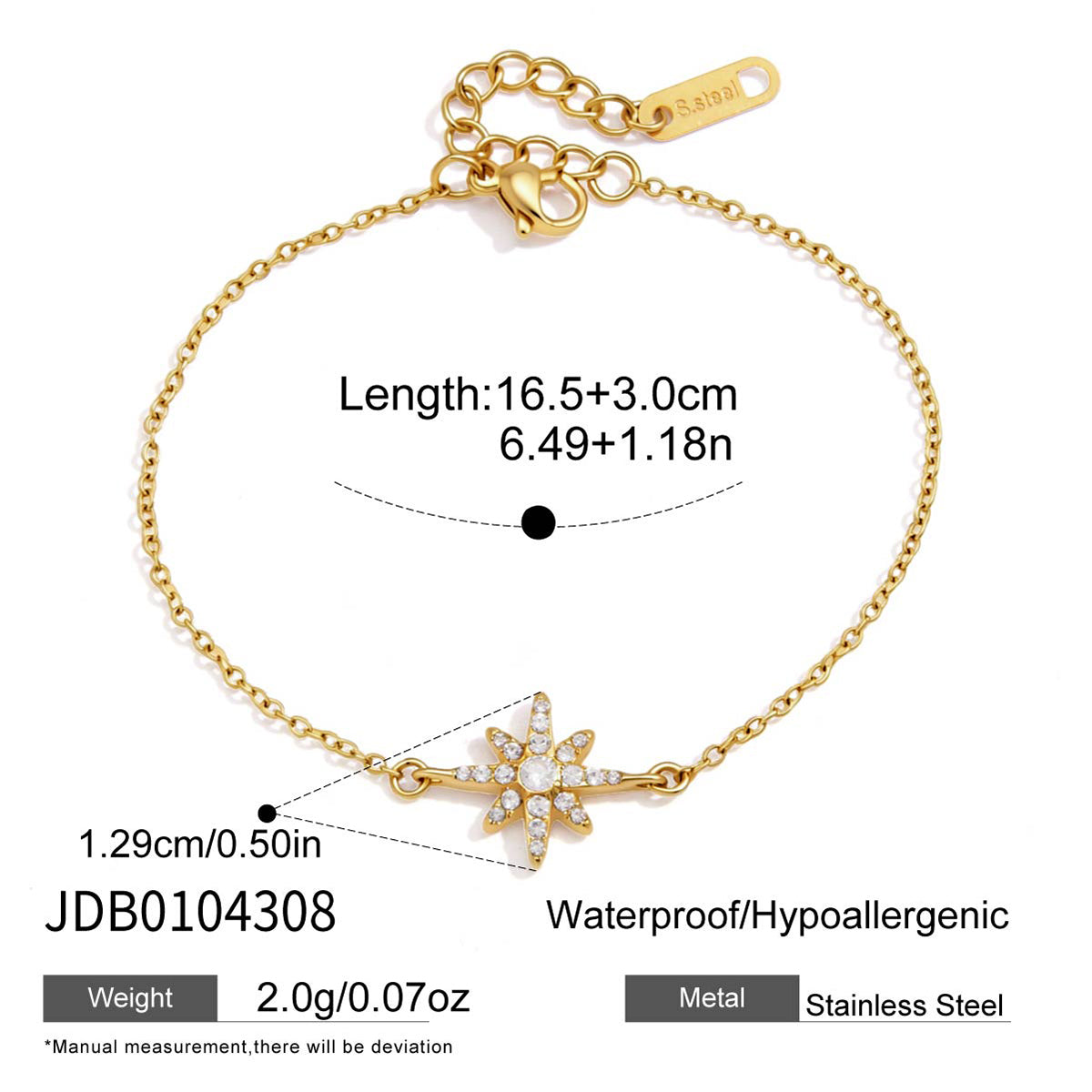 Eight-pointed Star Bracelet