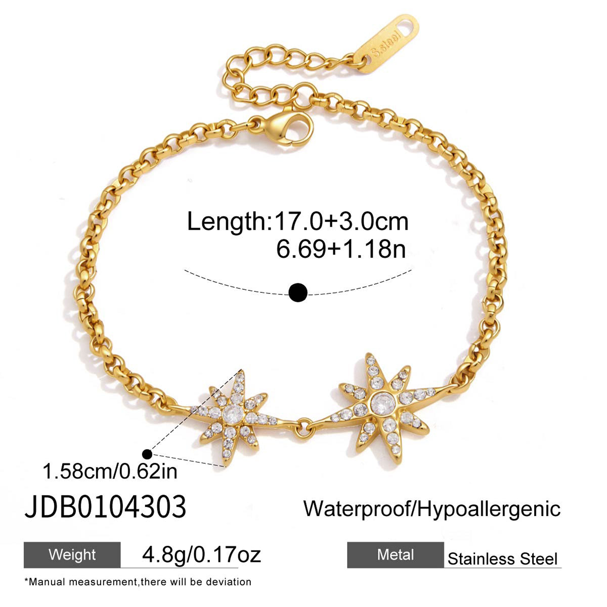 Eight-pointed Star Bracelet