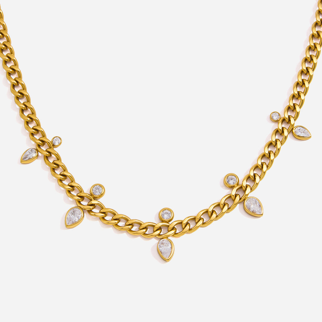 White Teardrop-shaped