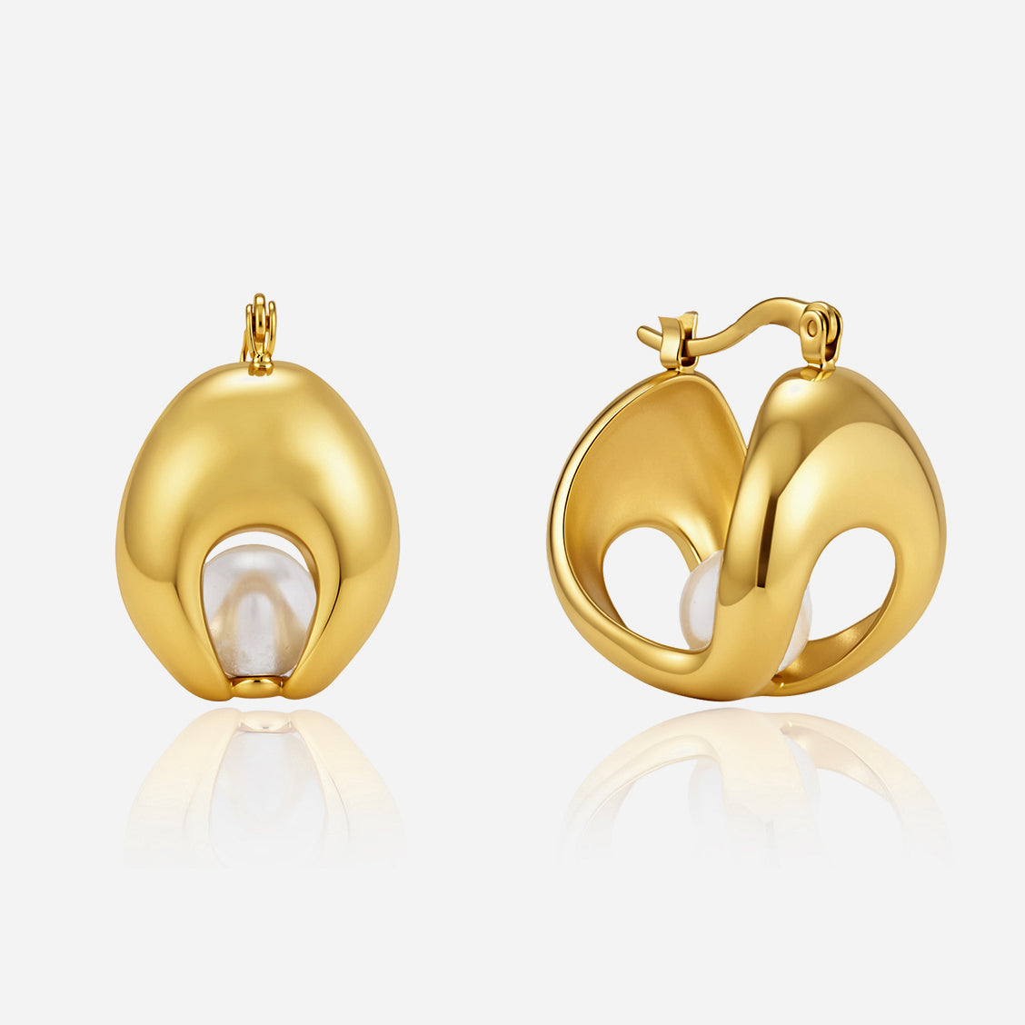 Glass Pearl Earrings