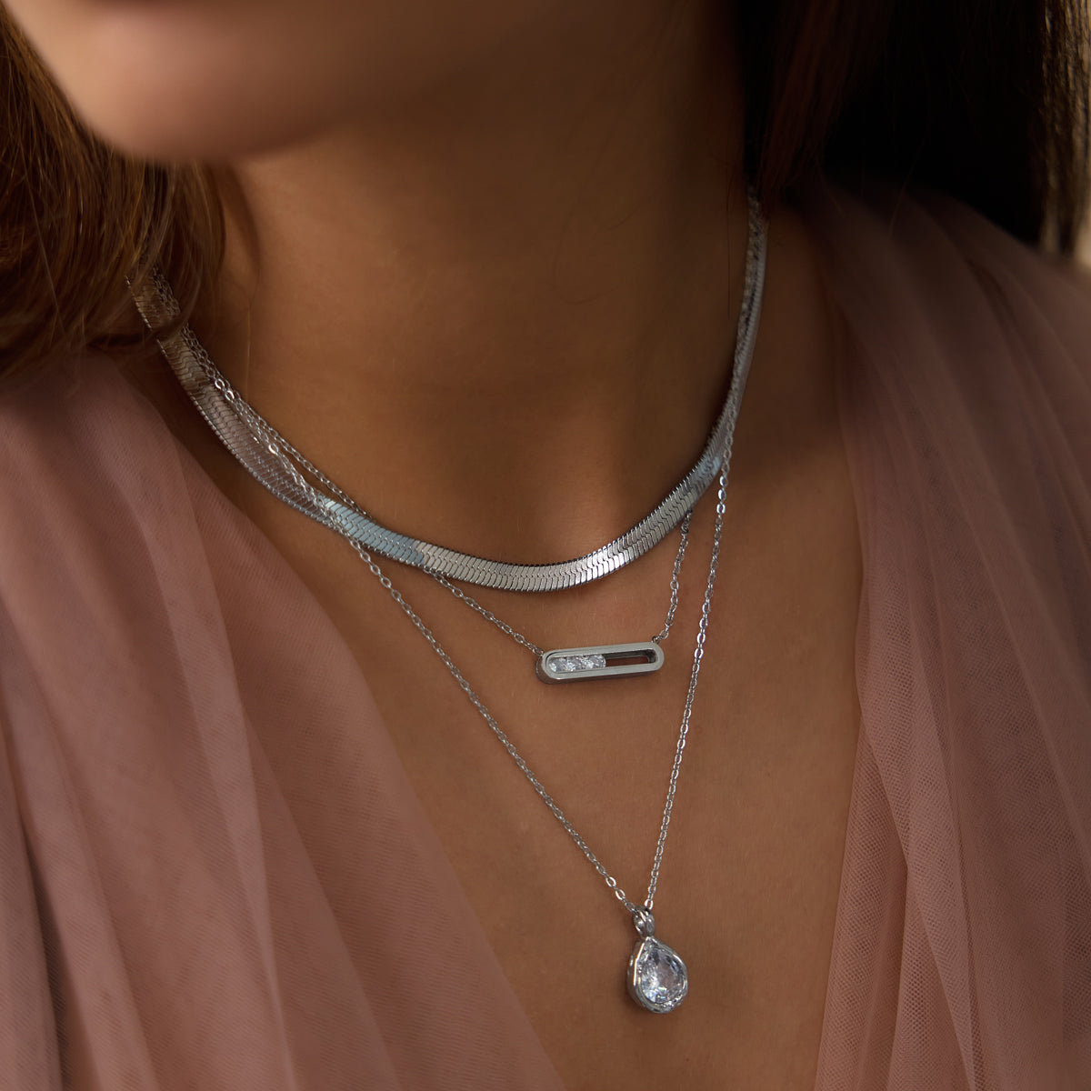 Sliding Pendant Necklace