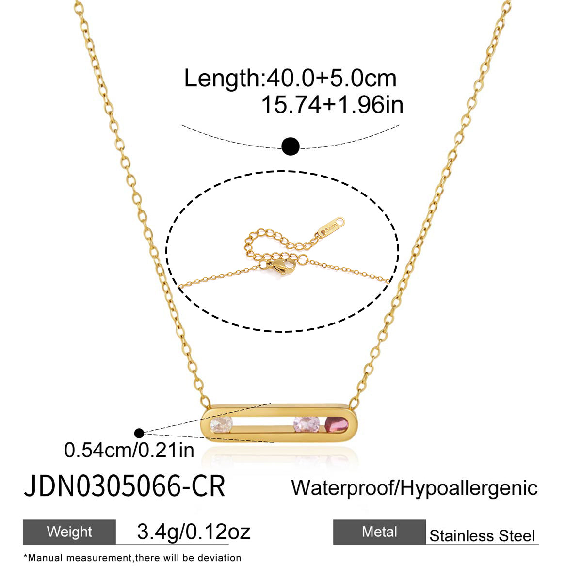 Sliding Pendant Necklace