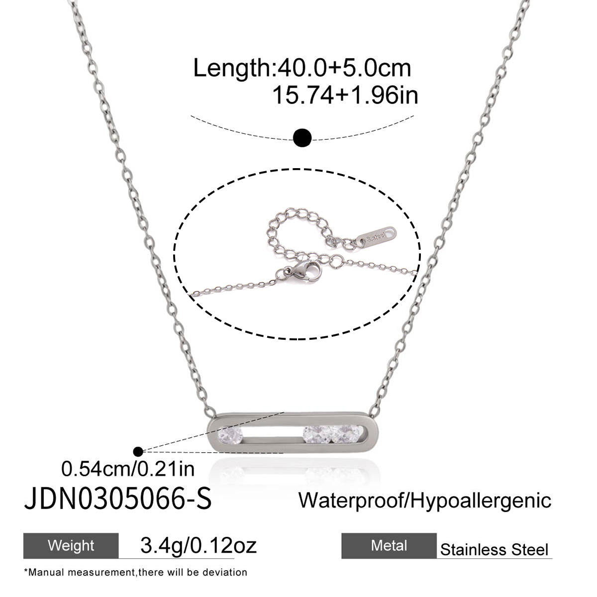 Sliding Pendant Necklace