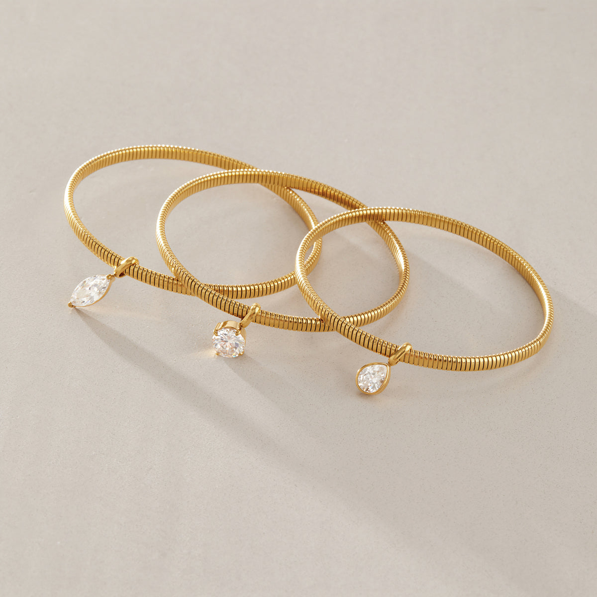 Zircon Pendant Snake Bracelet