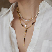 Natural Tiger's Eye Beaded Necklace