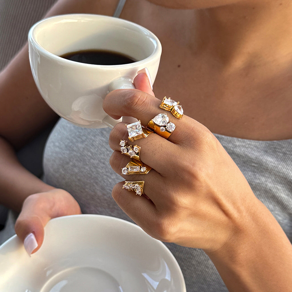 Minimalist Women Open Ring